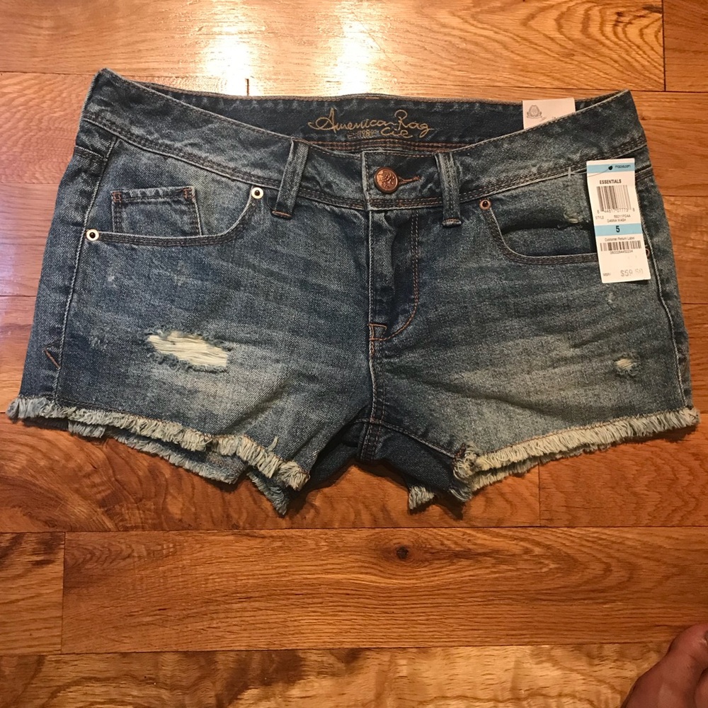 American Rag Ripped Denim Shorts